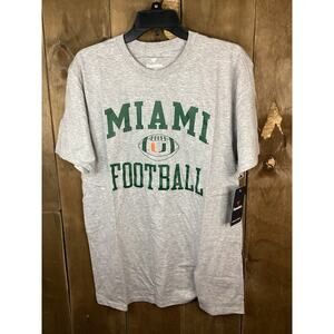 Fanatics Miami Football Gray T Shirt Size Large Men’s